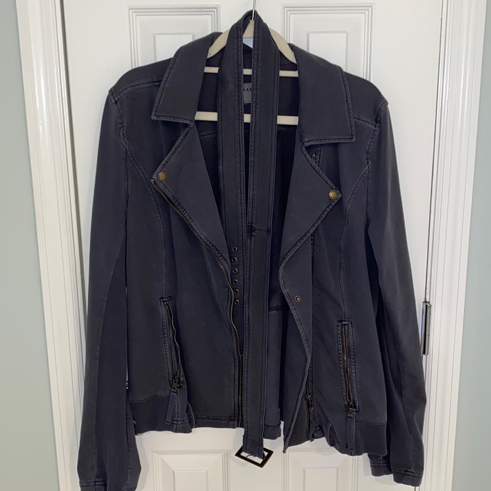 Navy Blue Jacket with Brass Details